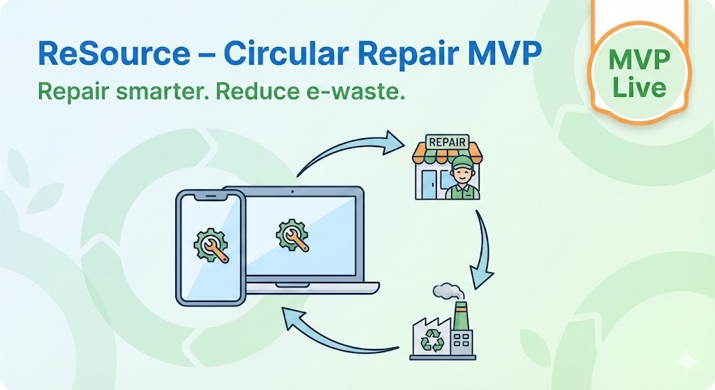 ReSource – Circular Repair MVP: repair smarter, reduce e‑waste.