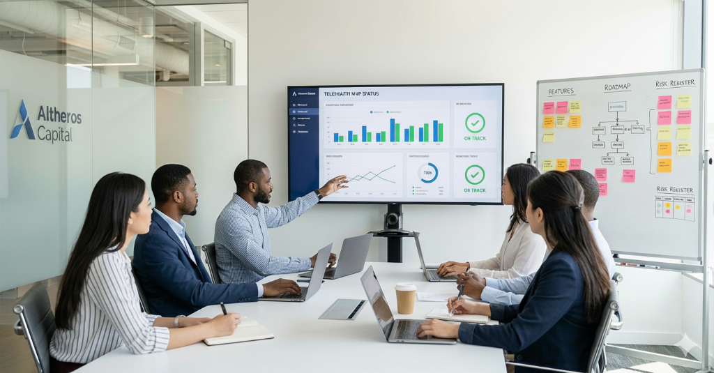 Telehealth MVP platform overview interface